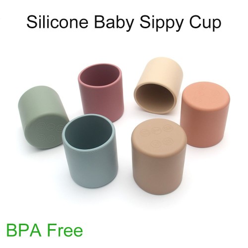 Custom Silicone Kids Learning Cup – Unbreakable, Microwave Safe, Multi-Color Options for Toddler Drinks