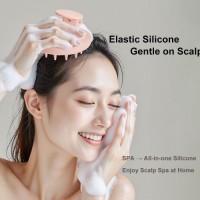 Food Grade Silicone Scalp Massage Brush – Soft BPA Free Baby Hair Washing Brush – Portable One-Piece