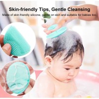 Soft Silicone Baby Scalp Brush – Cradle Cap Remover for Newborn – Toddler Shampoo Massage Tool