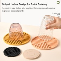 Thick Silicone Trivet Mat – Heat Resistant Table Placemat – Kitchen Counter Coaster for Hot Pots & Pans