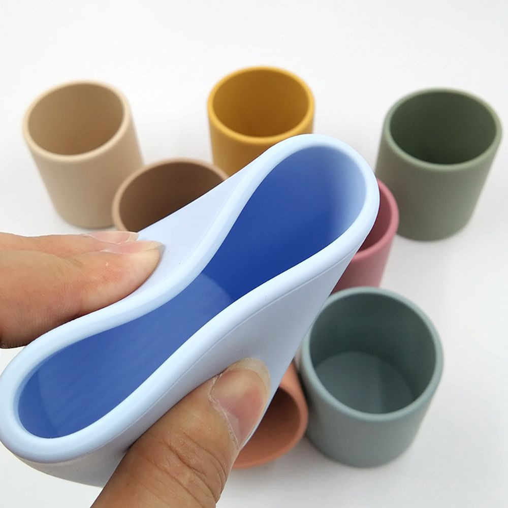 Custom Silicone Kids Learning Cup – Unbreakable, Microwave Safe, Multi-Color Options for Toddler Drinks