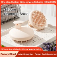 Food Grade Silicone Scalp Massage Brush – Soft BPA Free Baby Hair Washing Brush – Portable One-Piece