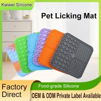 Silicone Dog Lick Mat – Slow Feeder Double Layer – Suction Cup Pet Bowl for Anxiety Relief