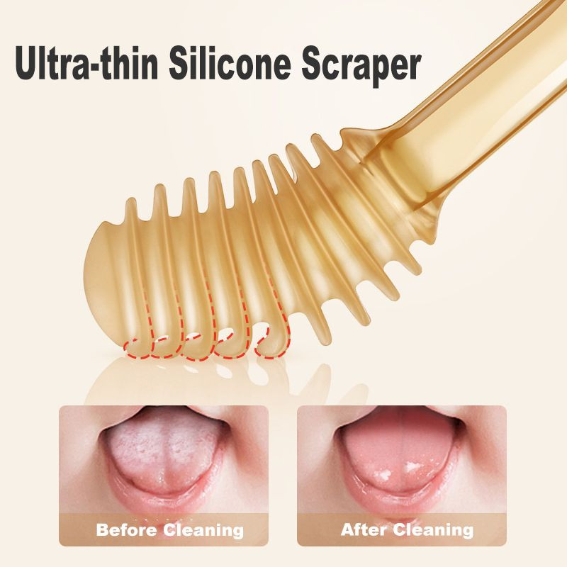 Custom OEM Food Grade  Toothbrush Set – 3-in-1 Infant Toothbrush with Tongue Cleaner – Boilable & BPA Free