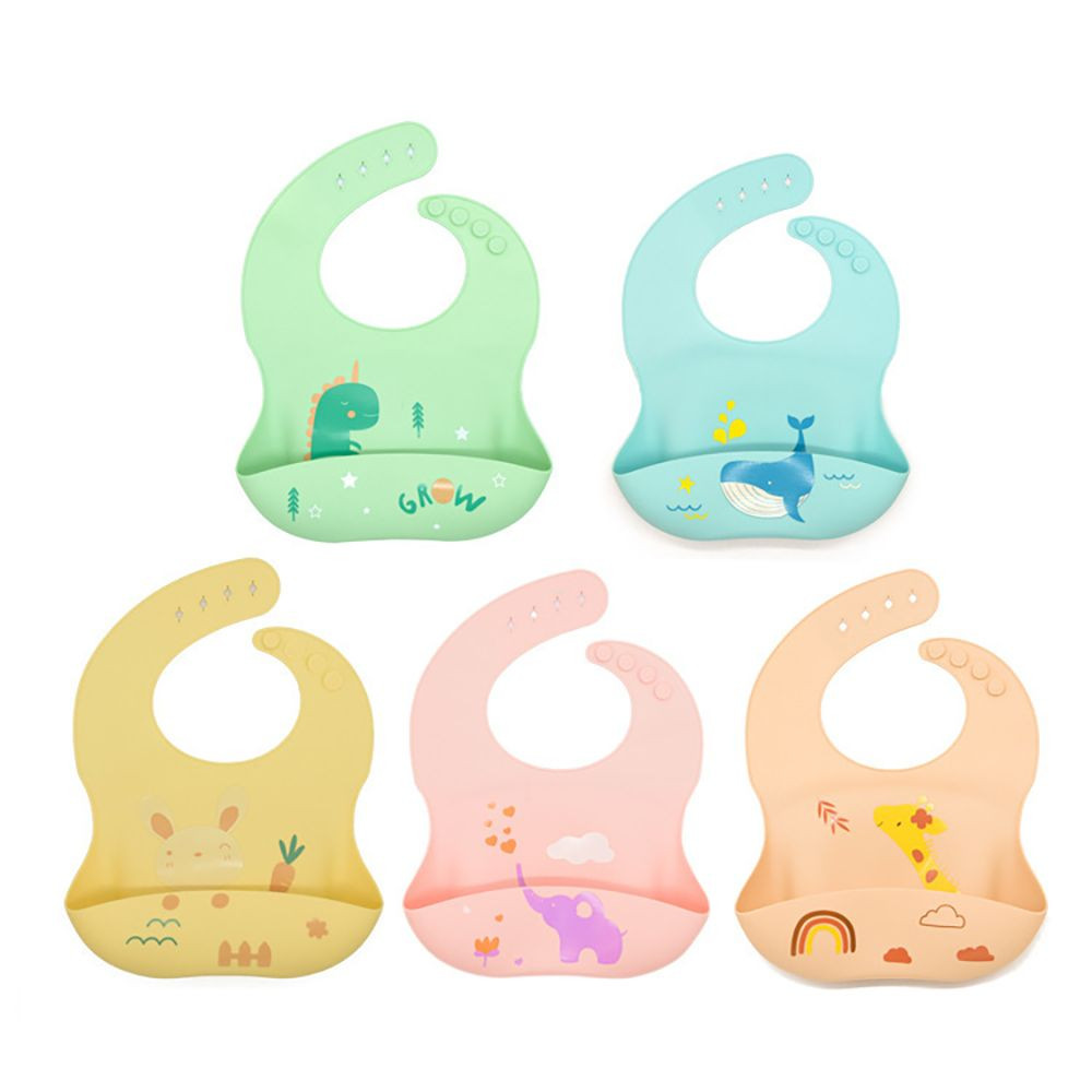 Food Grade Silicone Baby Bib – Waterproof Soft Foldable – Heat Resistant BPA Free