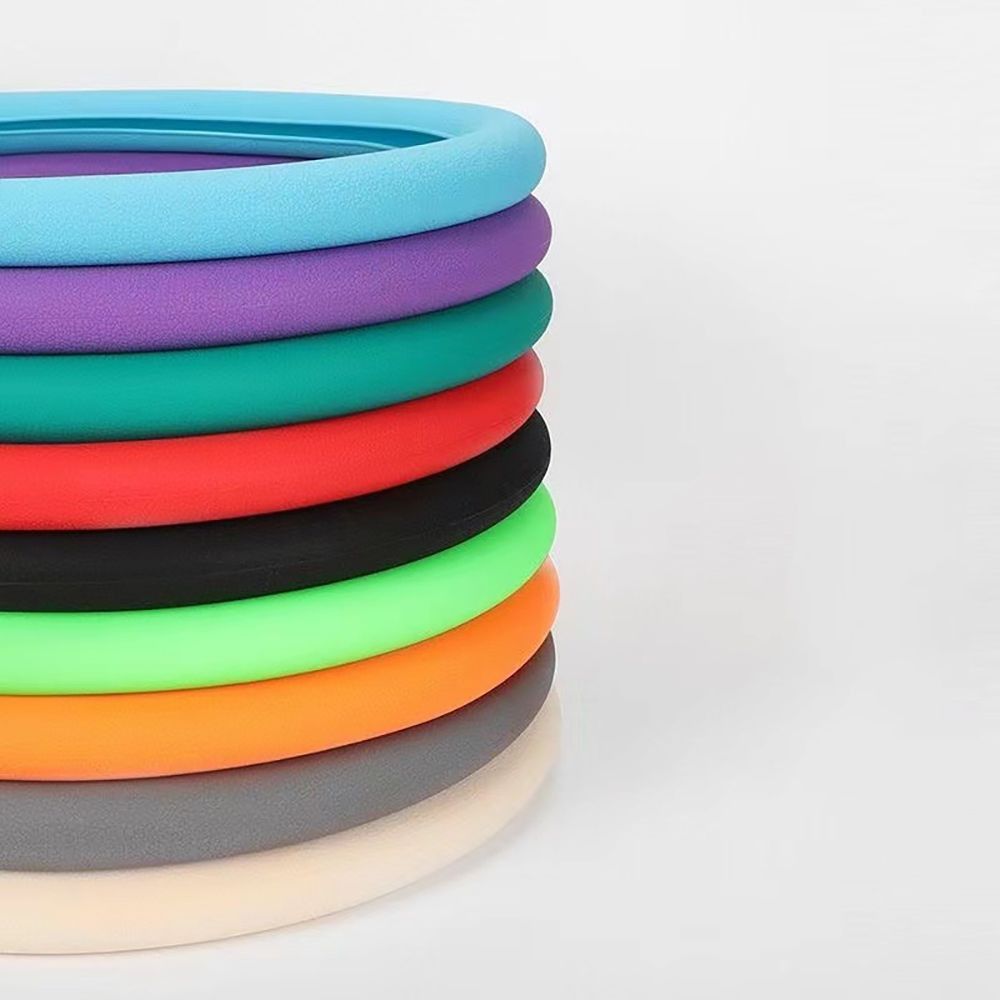 Soft Silicone Steering Wheel Cover Universal Size Non-Slip Durable Breathable Fashion Color Options for Most Cars