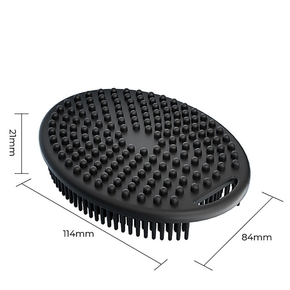 New Oval Silicone Bath Brush – Soft Food Grade Massage Brush – Handheld for Body & Face