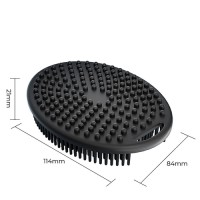 New Oval Silicone Bath Brush – Soft Food Grade Massage Brush – Handheld for Body & Face