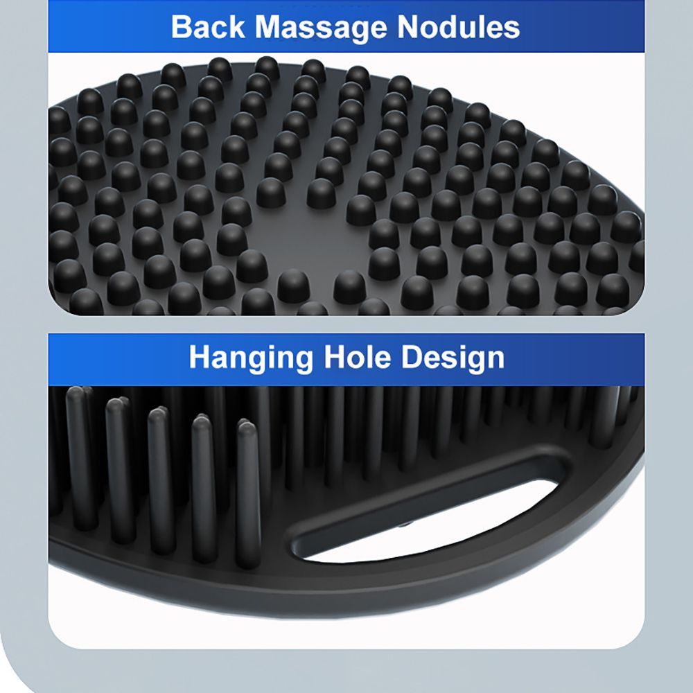 New Oval Silicone Bath Brush – Soft Food Grade Massage Brush – Handheld for Body & Face