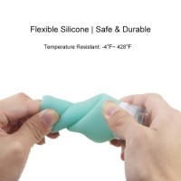 Silicone Travel Bottle Set – TSA Approved Refillable Squeezy Tubes for Lotion & Shampoo – Leak Proof BPA Free