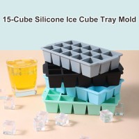 15 Grid Large Square Silicone Ice Cube Tray
