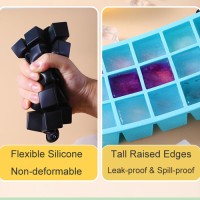15 Grid Large Square Silicone Ice Cube Tray