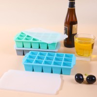 15 Grid Large Square Silicone Ice Cube Tray