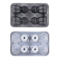 4 Grid Silicone Cat Ice Cube Tray – Adorable Cat Shape Mold – BPA Free Flexible for Whiskey Coffee Jelly