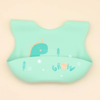 Food Grade Silicone Baby Bib – Waterproof Soft Foldable – Heat Resistant BPA Free