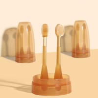 Custom OEM Food Grade  Toothbrush Set – 3-in-1 Infant Toothbrush with Tongue Cleaner – Boilable & BPA Free