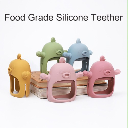 Custom Food Grade Silicone Baby Teether OEM Manufacturer Soft BPA Free Teething Toy