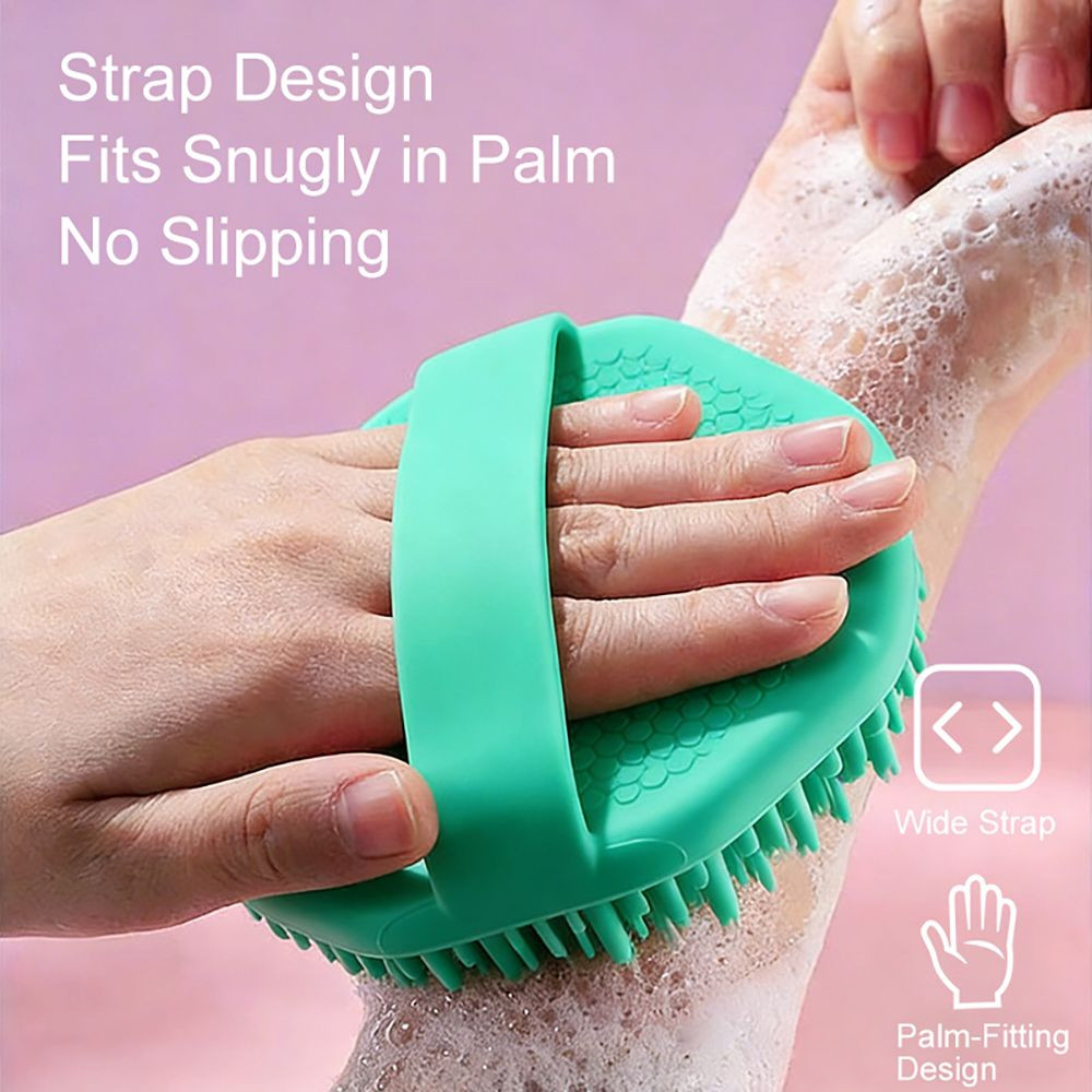 Soft Silicone Bath Brush – BPA Free Body Scrubber for Baby Toddler and Adult