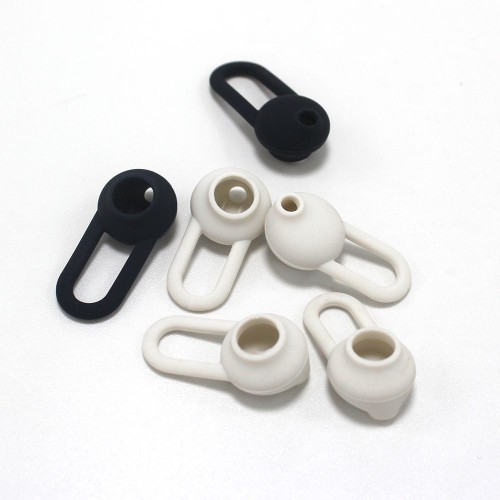 Silicone Eartips with Hook Ear Hooks for Bluetooth Headphones - Universal Sport Anti-Loss Ear Caps, Replacement Ear Gel